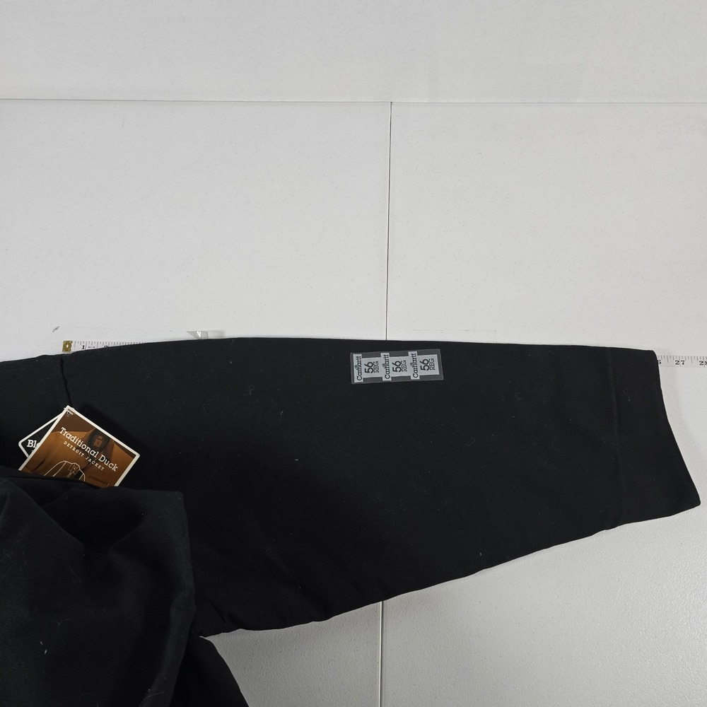NWT‎ VTG Carhartt J01 BLK Duck Detroit Jacket Blanket Lined Black 56 3XL - Picture 7 of 10